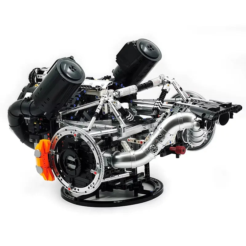 Functional 5L V8 Engine & Powertrain - Building Blocks Set | Power Brickz