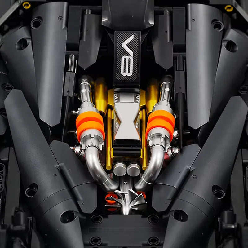 Ultimate Senna GTR Track Hypercar - Building Blocks Set | Power Brickz