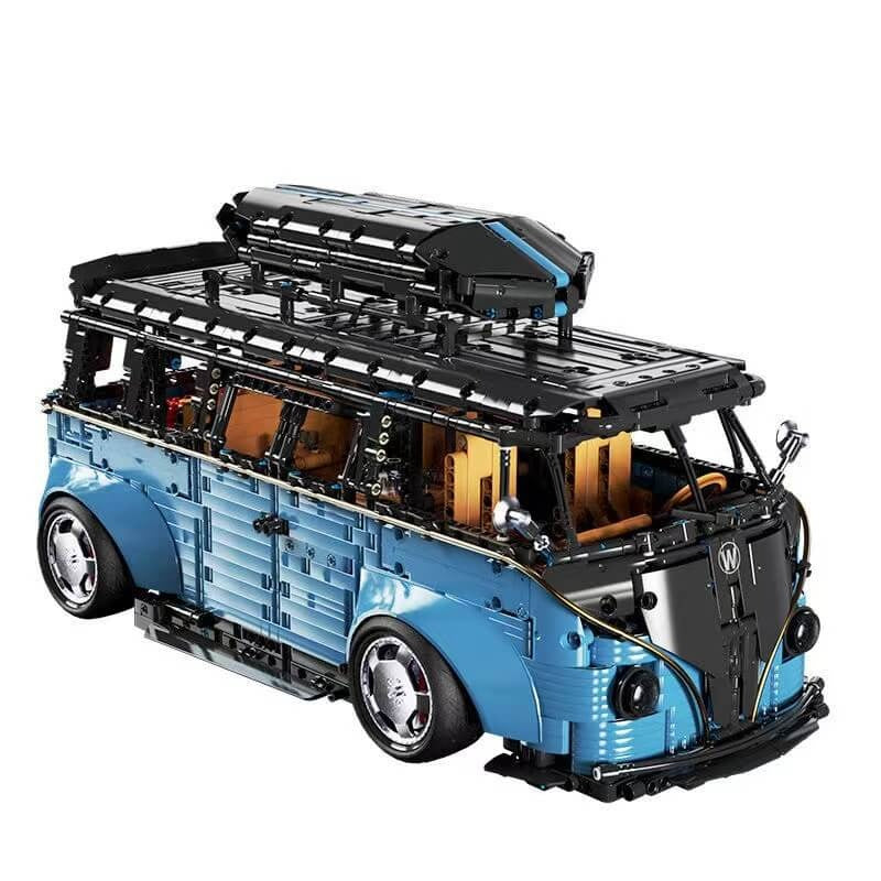 Stanced VW Retro Camper Van - Building Blocks Set | Power Brickz
