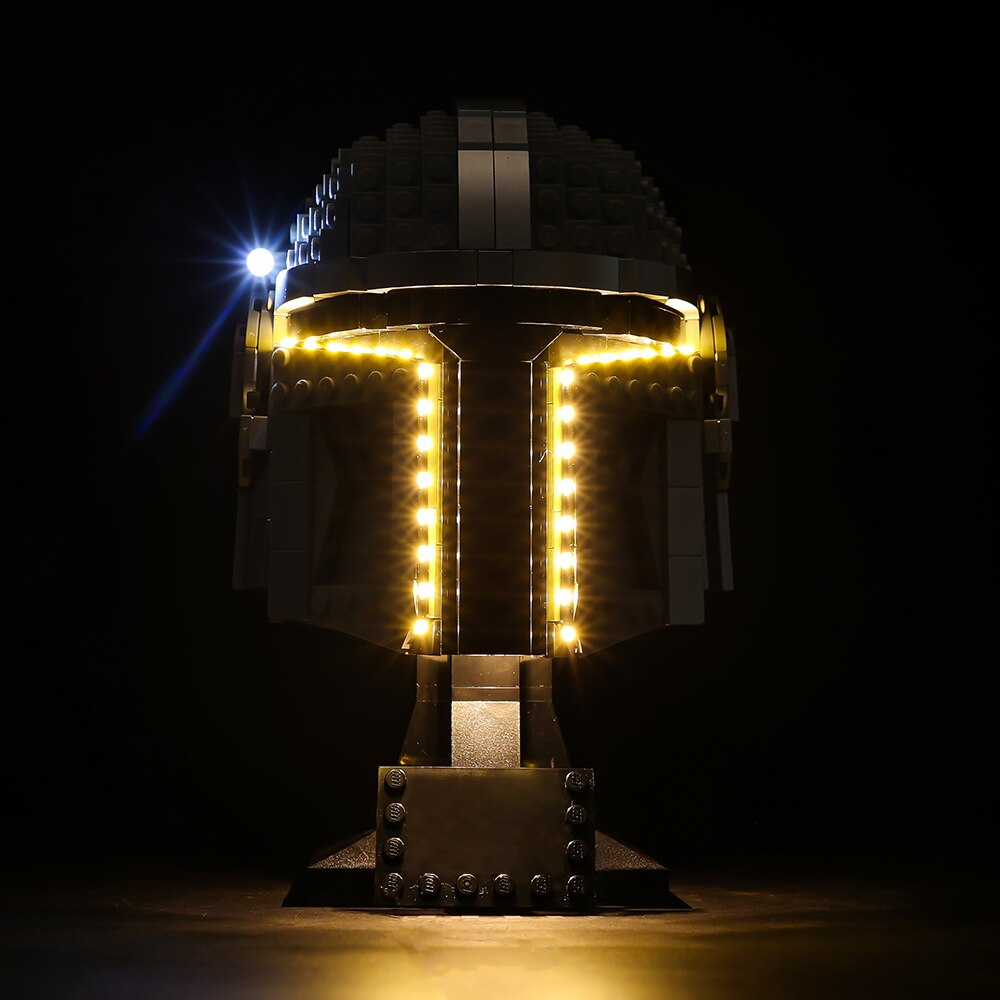 The Mandalorian Helmet 75328 LED Light Kit – Building Block Lighting | Power Brickz™