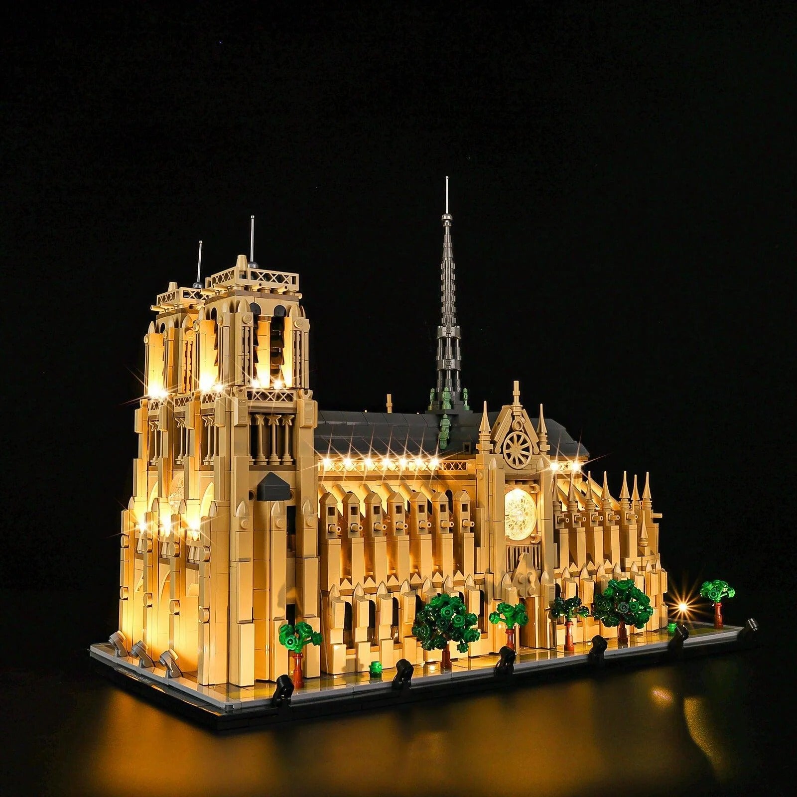 Notre-Dame De Paris 21061 LED Light Kit – Building Block Lighting | Power Brickz™