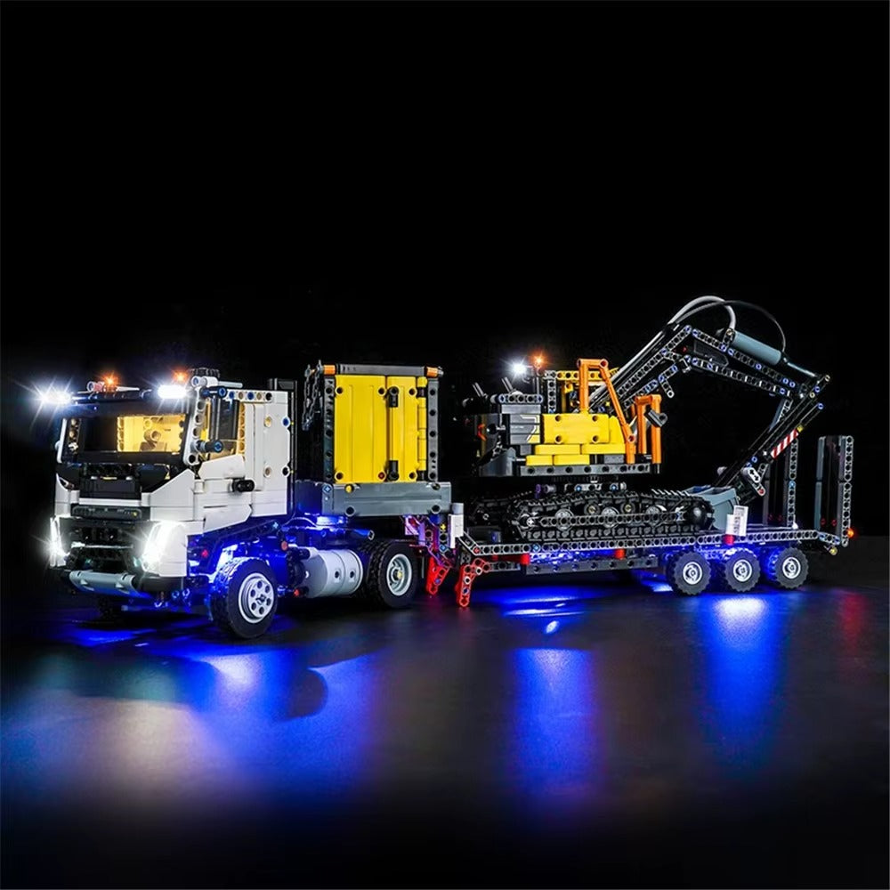 Volvo FMX Truck & EC230 Electric Excavator 42175 LED Light Kit – Building Block Lighting | Power Brickz™