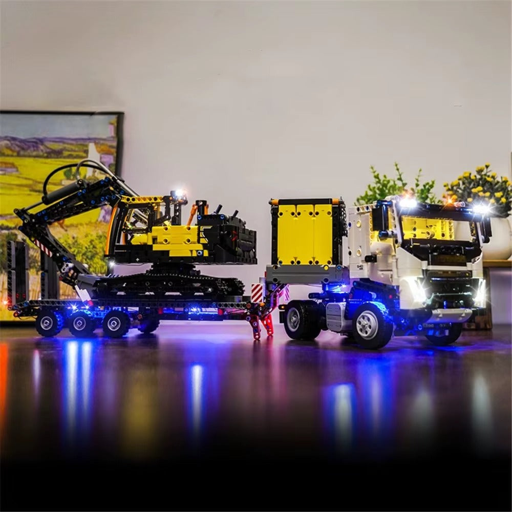 Volvo FMX Truck & EC230 Electric Excavator 42175 LED Light Kit – Building Block Lighting | Power Brickz™
