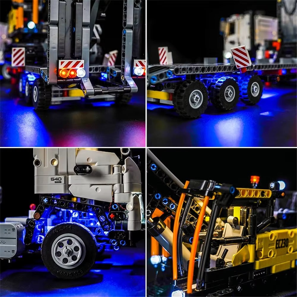Volvo FMX Truck & EC230 Electric Excavator 42175 LED Light Kit – Building Block Lighting | Power Brickz™