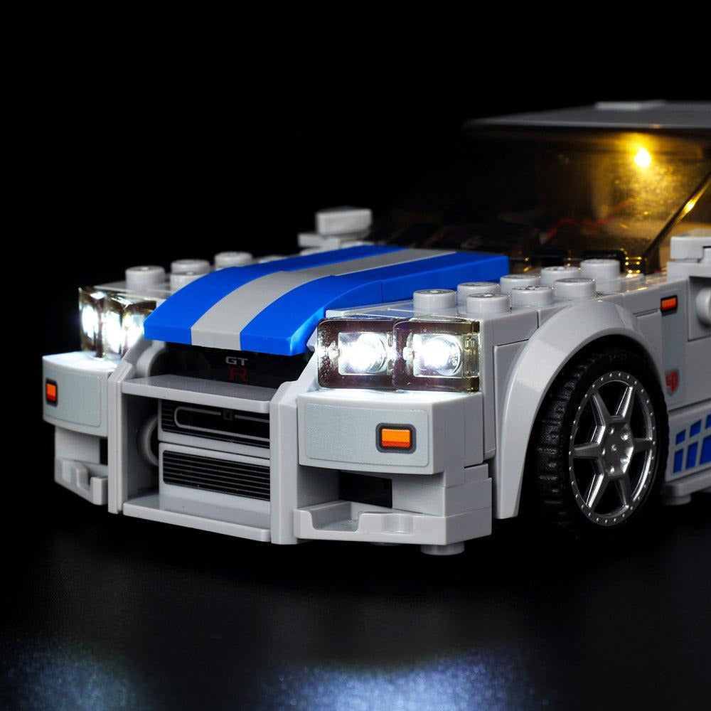 2 Fast 2 Furious Nissan Skyline GT-R (r34) 76917 LED Light Kit – Building Block Lighting | Power Brickz™