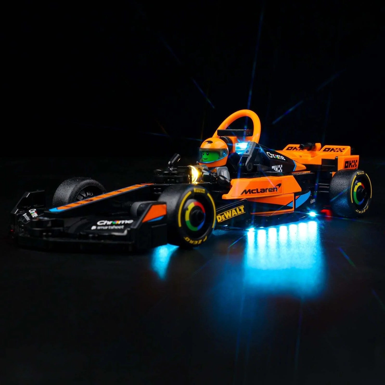 2023 Mclaren Formula 1 Race Car 76919 LED Light Kit – Building Block Lighting | Power Brickz™