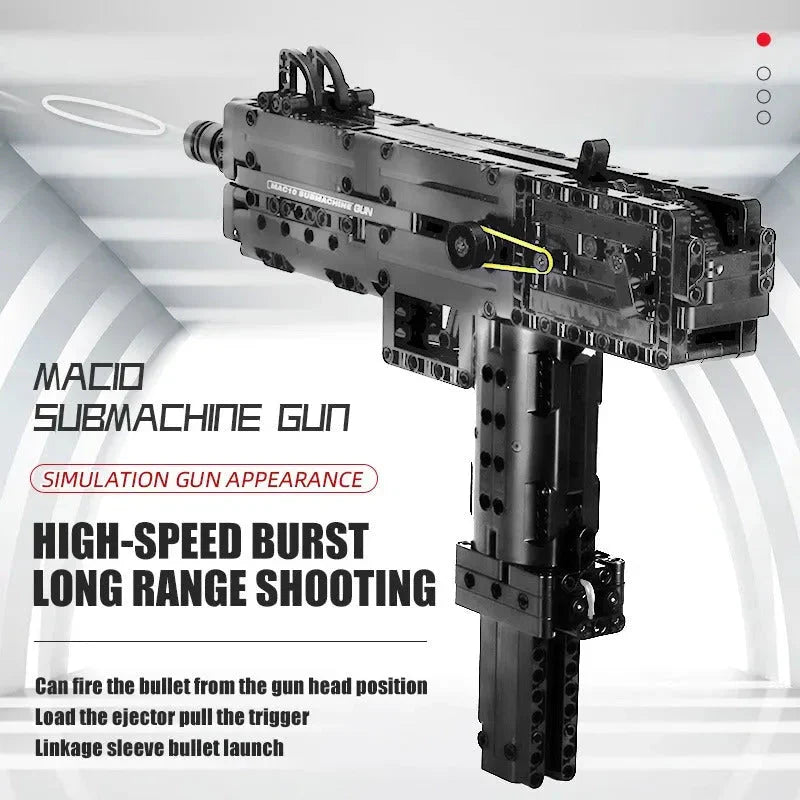 Ingram M10 Sub Machine Gun - Building Set | Power Brickz