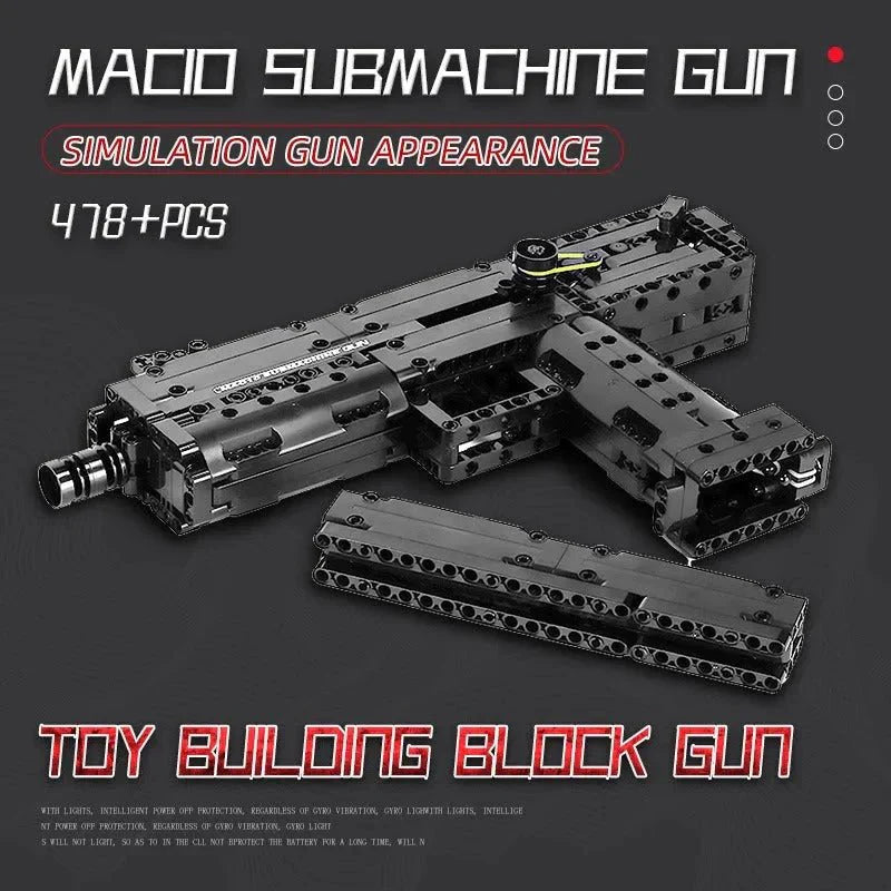Ingram M10 Sub Machine Gun - Building Set | Power Brickz