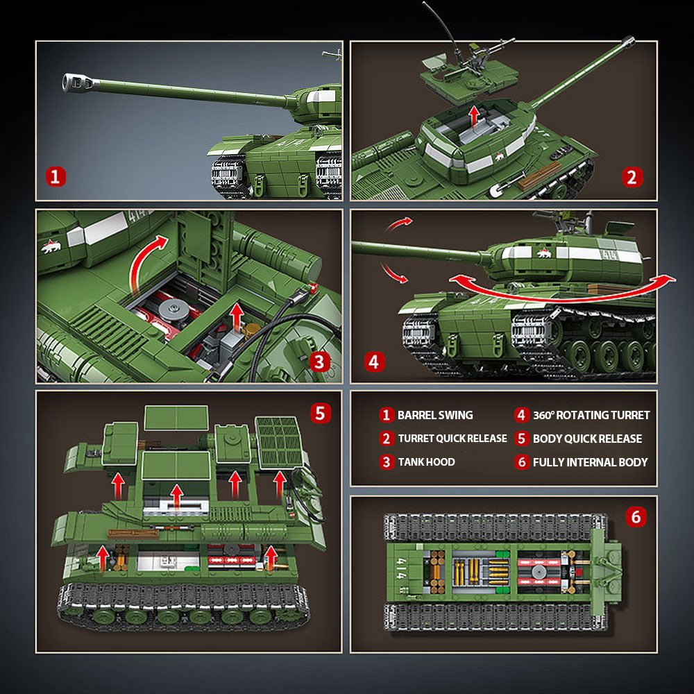 IS-2 heavy tank - Building Set | Power Brickz