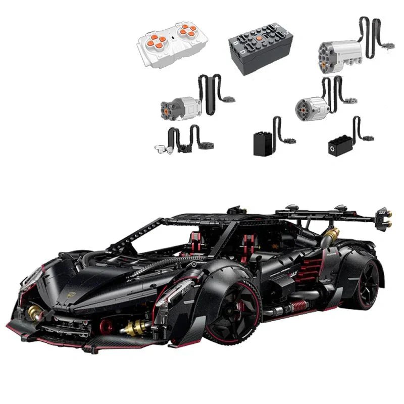 Italian VBlade Hypercar - Building Blocks Set | Power Brickz
