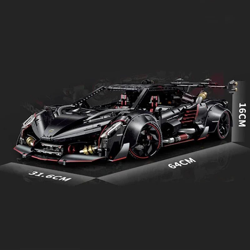 Italian VBlade Hypercar - Building Blocks Set | Power Brickz