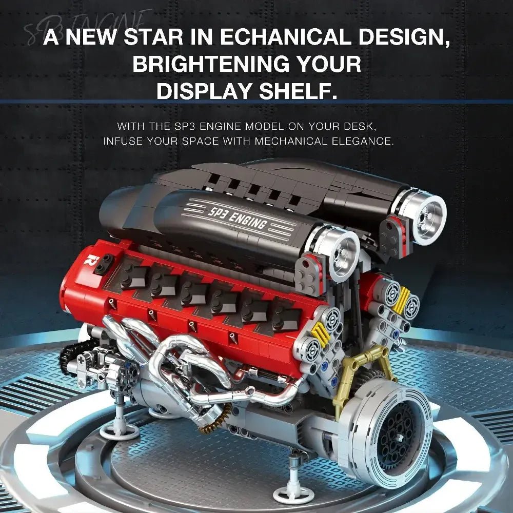 Italian V12 6.5 SP3 Engine | 1240pcs - Power Brickz