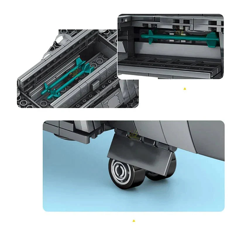 J-20 Fighter Aircraft - Building Set | Power Brickz