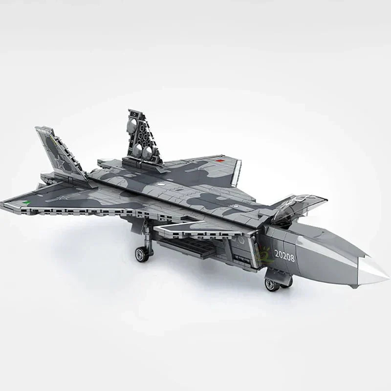 J-20 Fighter Aircraft - Building Set | Power Brickz