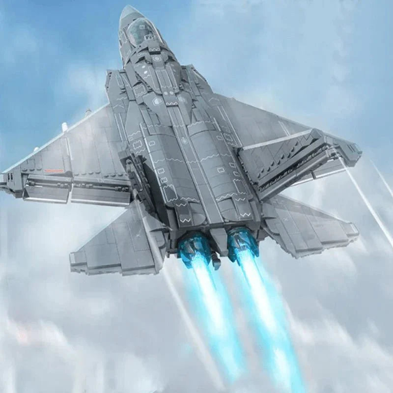 J-35 Stealth Fighter - Building Set | Power Brickz