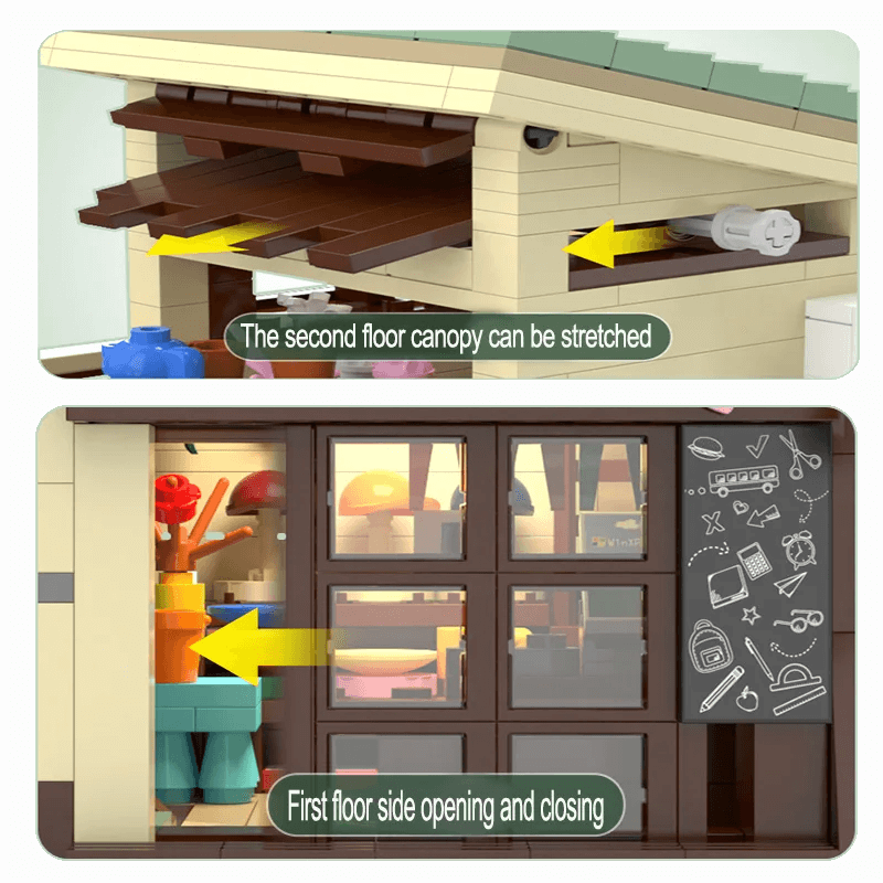 Japanese Grocery Store - Building Set | Power Brickz