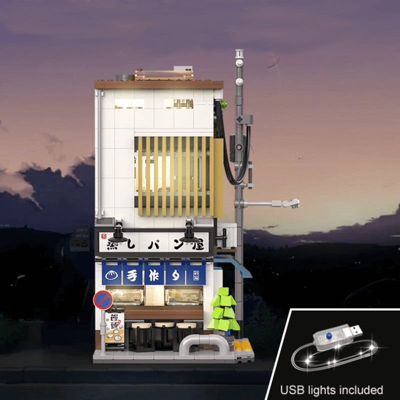 Japanese Steamed Bun House - Building Set | Power Brickz