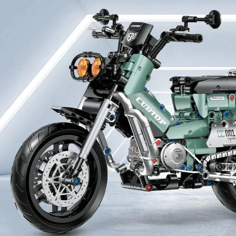 JDM 125cc Custom Street Bike - Building Set | Power Brickz