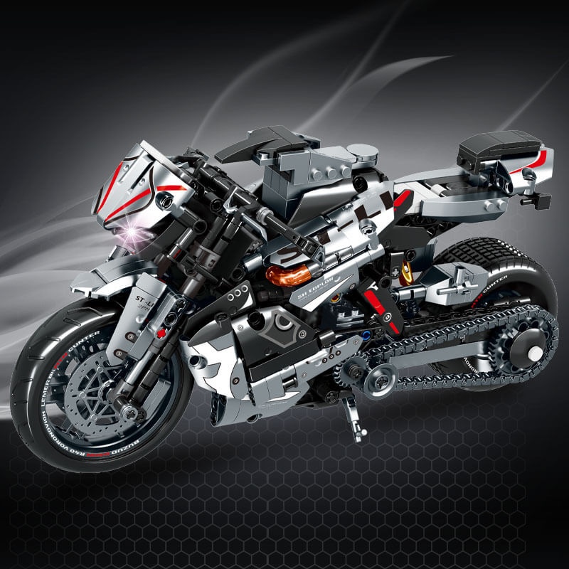 Japanese Collector Motorcycle - Building Blocks Set | Power Brickz