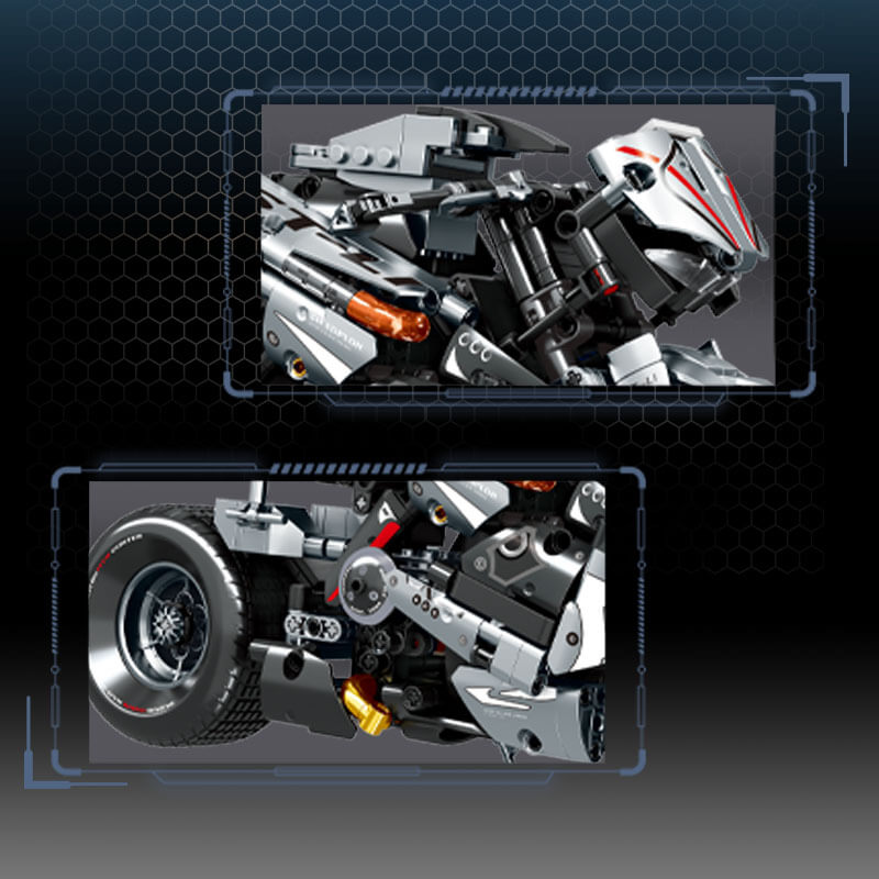 Japanese Collector Motorcycle - Building Blocks Set | Power Brickz