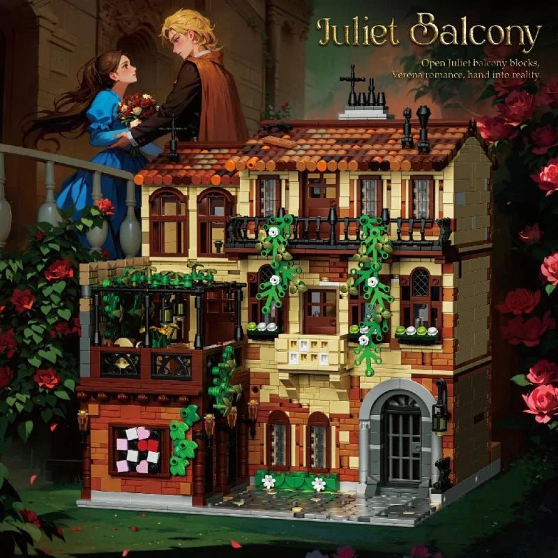 Juliet Balcony Modular Building | 3800pcs - Power Brickz