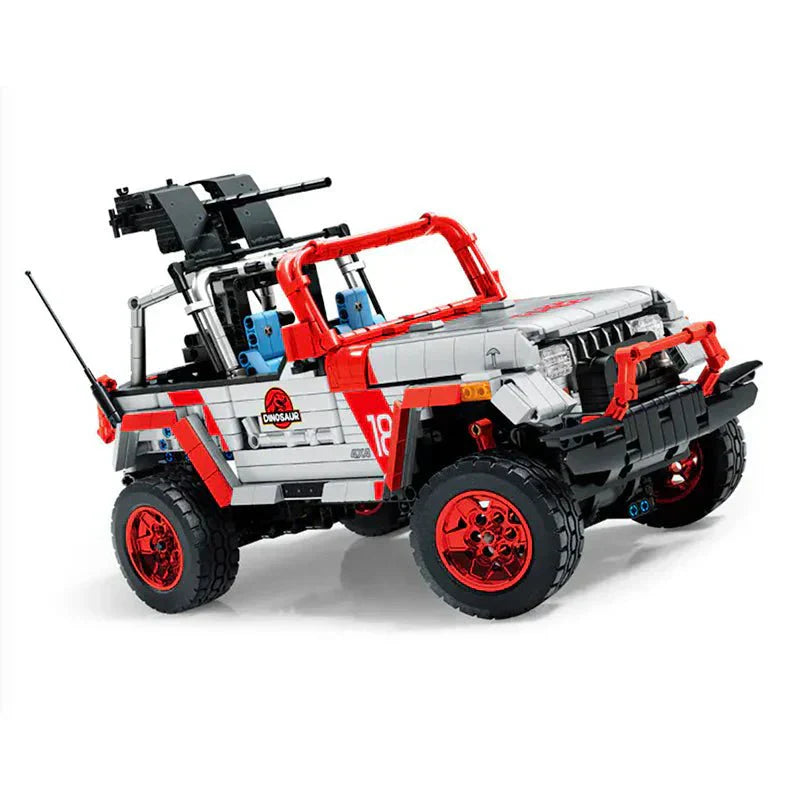 Jurassic Dino Expedition Off-Road 4x4 - Building Blocks Set | Power Brickz