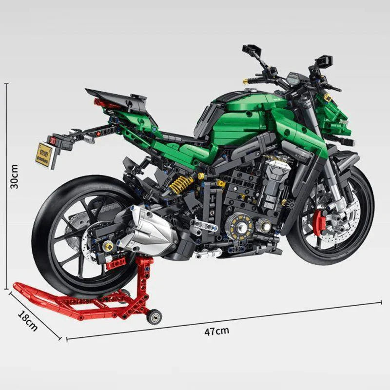 Naked Sport Bike R - Building Set | Power Brickz