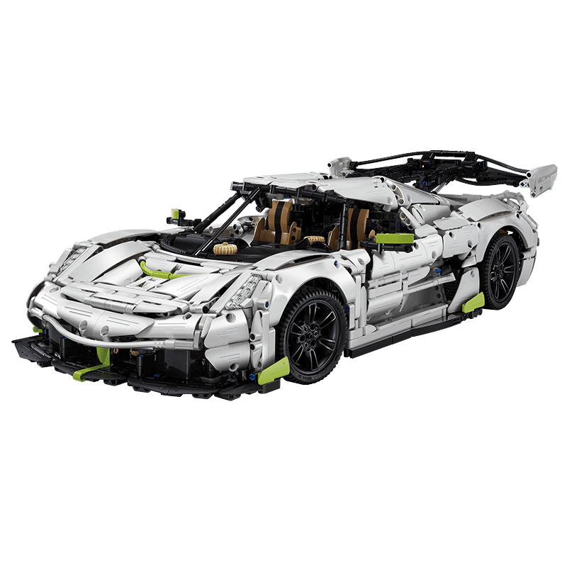 Twin-Turbo Track Hypercar - Building Blocks Set | Power Brickz