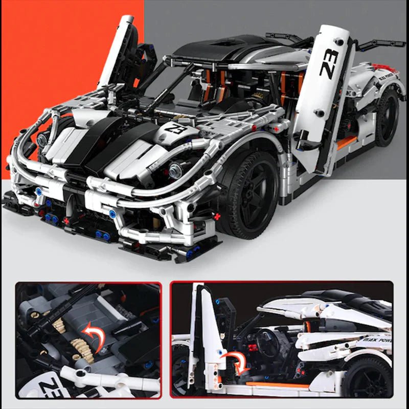 Swedish Hypercar - Building Blocks Set | Power Brickz