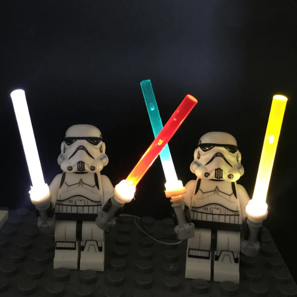 LED Lightsaber for Star Wars Minifigures USB | LED Accessory | Power Brickz