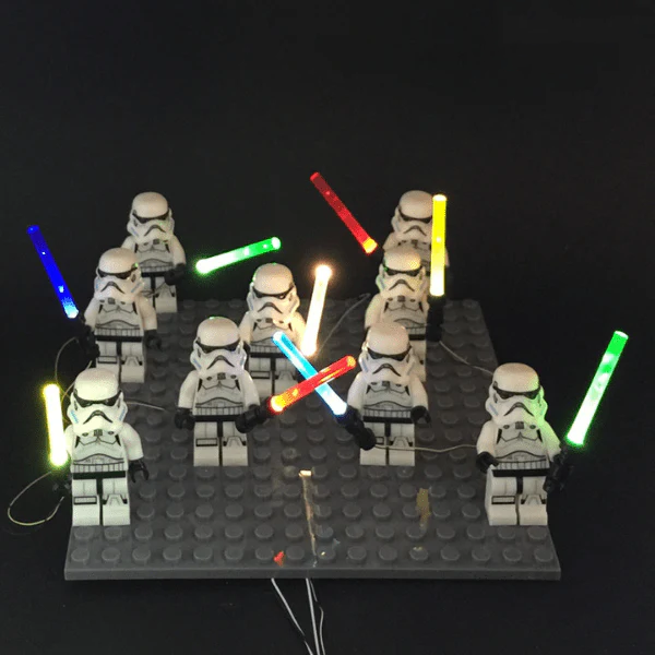 LED Lightsaber for Star Wars Minifigures USB | LED Accessory | Power Brickz