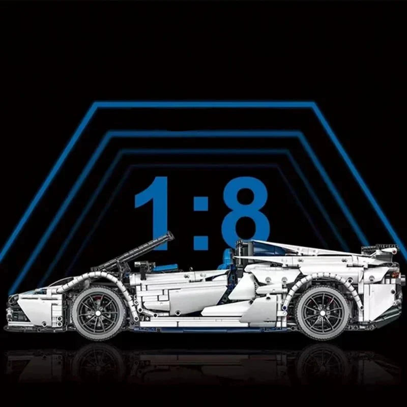 VItalian Roadster Supercar - Building Blocks Set | Power Brickz