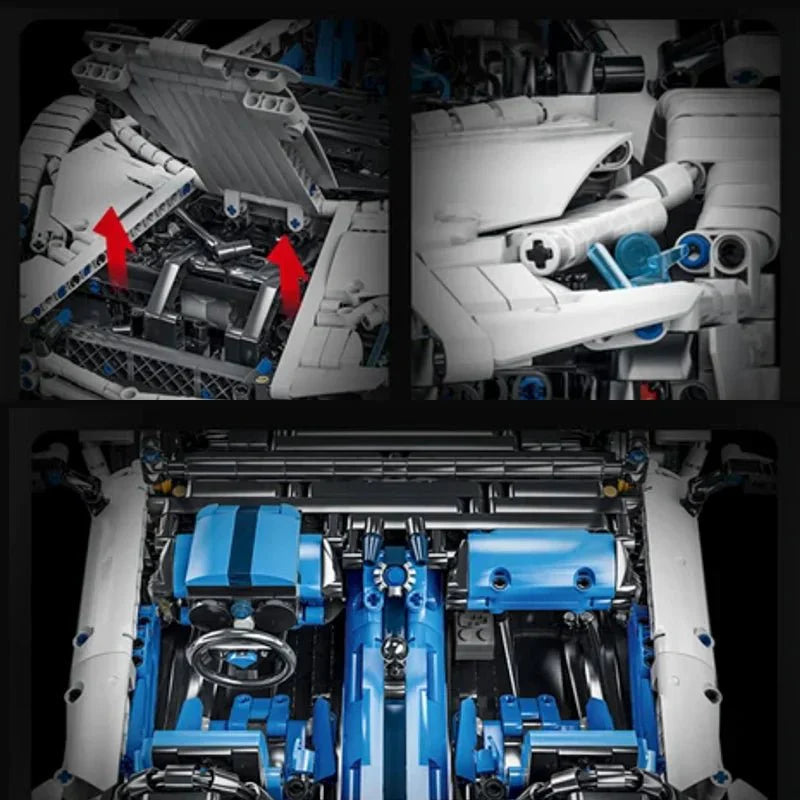 VItalian Roadster Supercar - Building Blocks Set | Power Brickz