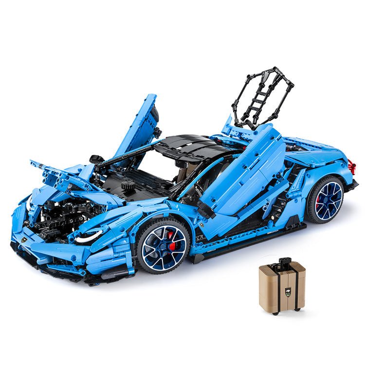 Centenario Blue Hypercar Edition - Building Blocks Set | Power Brickz