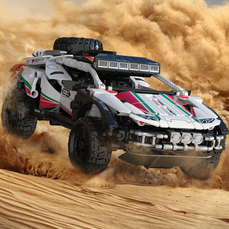 Rally-Ready Off-Road Supercar - Building Blocks Set | Power Brickz