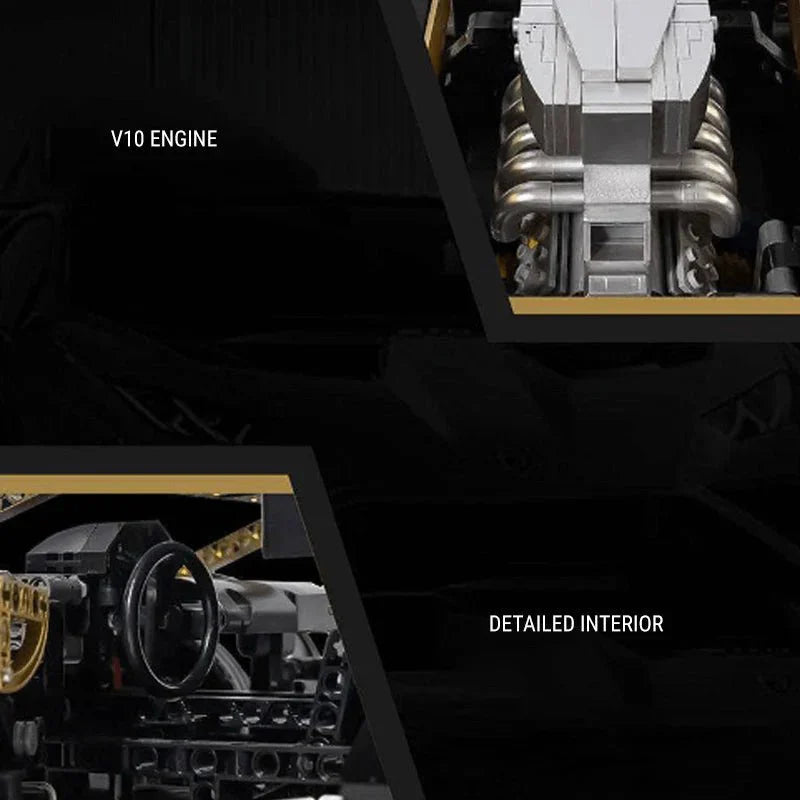 Track-Spec VSTO Biturbo Supercar - Building Blocks Set | Power Brickz