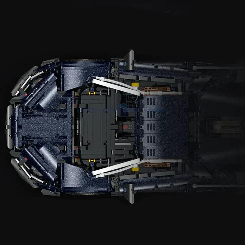 2024 Hybrid V12 Hypercar – brick-built display model made from building blocks