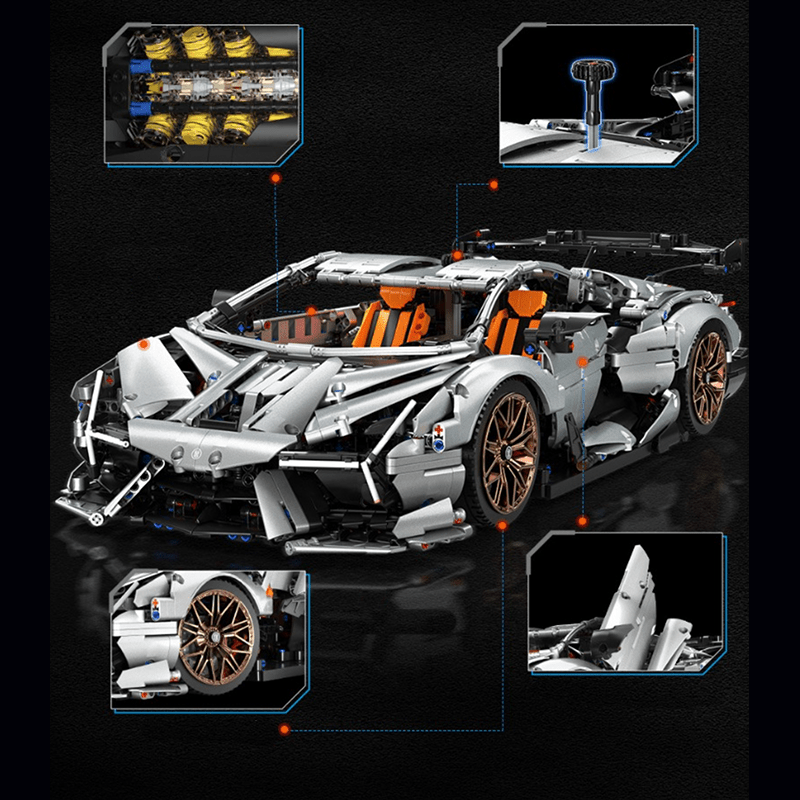Hybrid VTurbocharged SV Edition - Building Blocks Set | Power Brickz