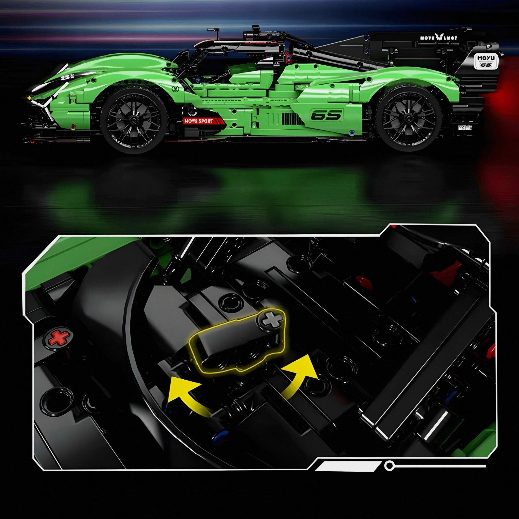 Endurance SCPrototype Hypercar - Building Blocks Set | Power Brickz