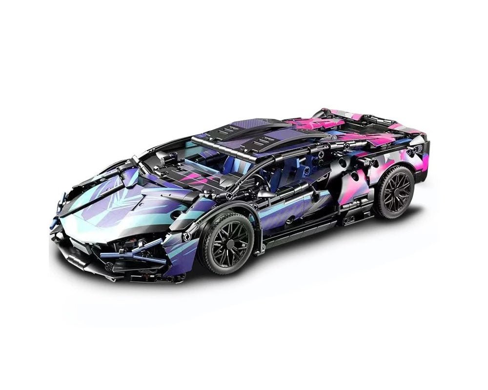 Cyberpunk Hybrid VSupercar - Building Blocks Set | Power Brickz