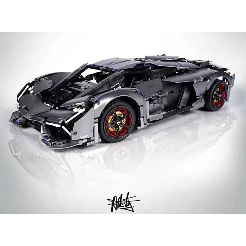 Futuristic Electric Hypercar Concept - Building Blocks Set | Power Brickz