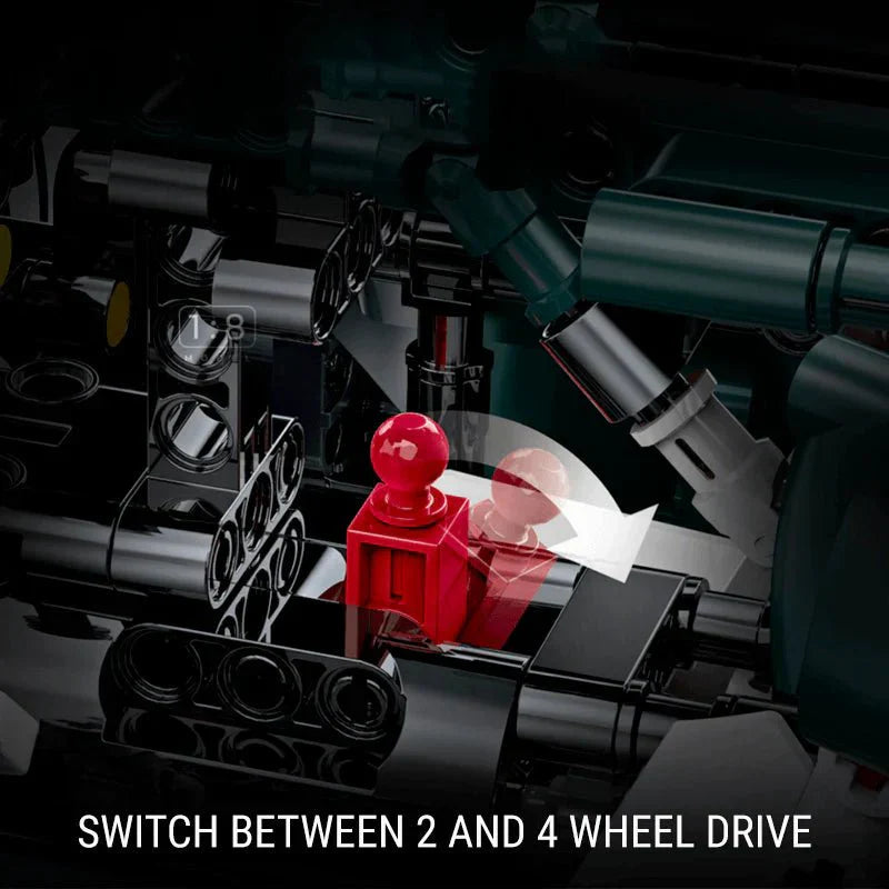 Futuristic Electric Hypercar V2 - Building Blocks Set | Power Brickz