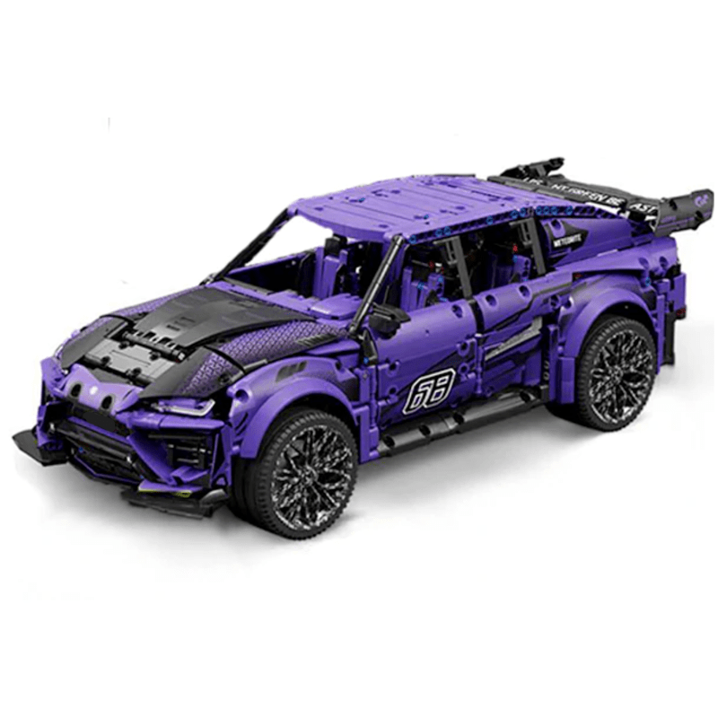 Satin Purple Super SUV - Building Blocks Set | Power Brickz