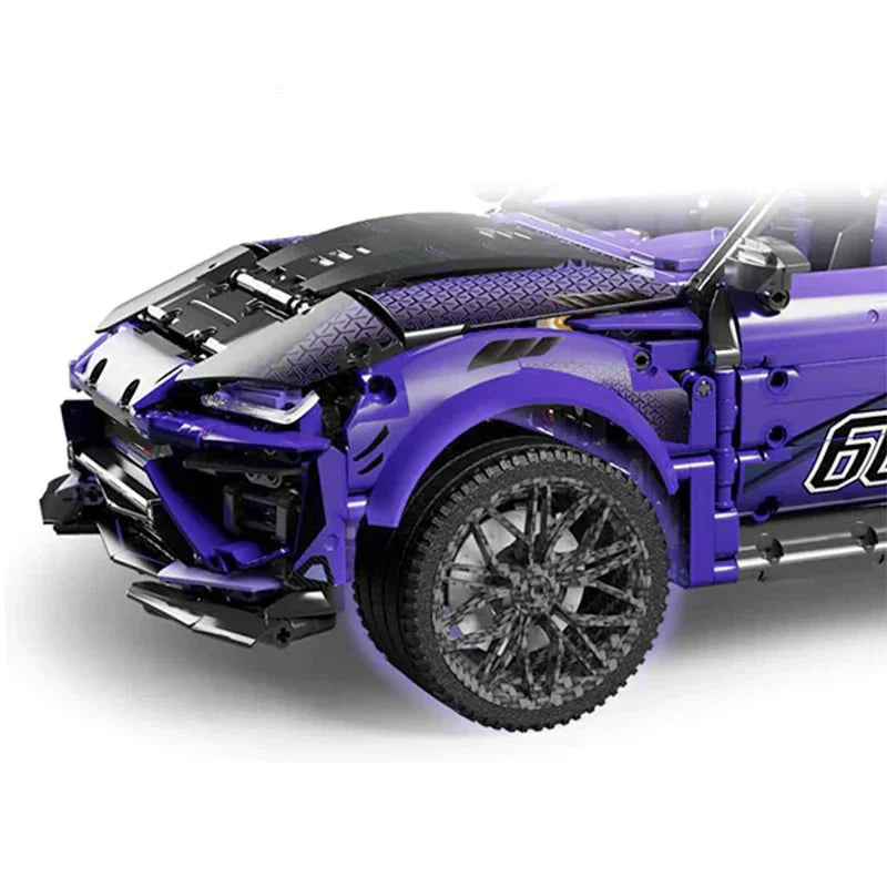 Satin Purple Super SUV - Building Blocks Set | Power Brickz