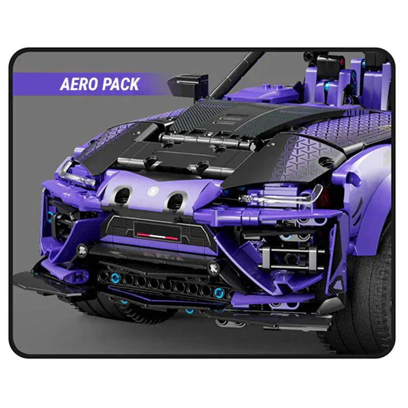 Satin Purple Super SUV - Building Blocks Set | Power Brickz