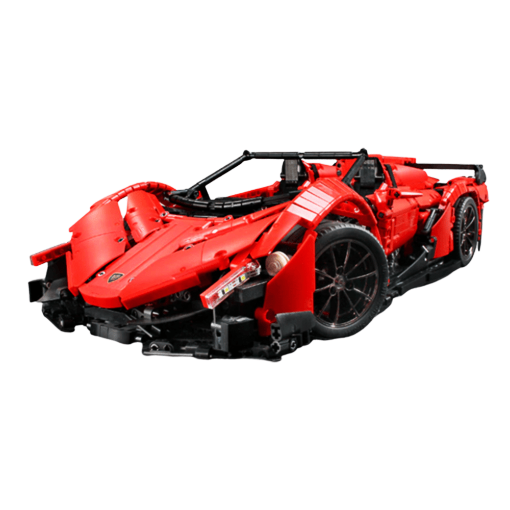 Italian Blade Roadster Hypercar - Building Blocks Set | Power Brickz
