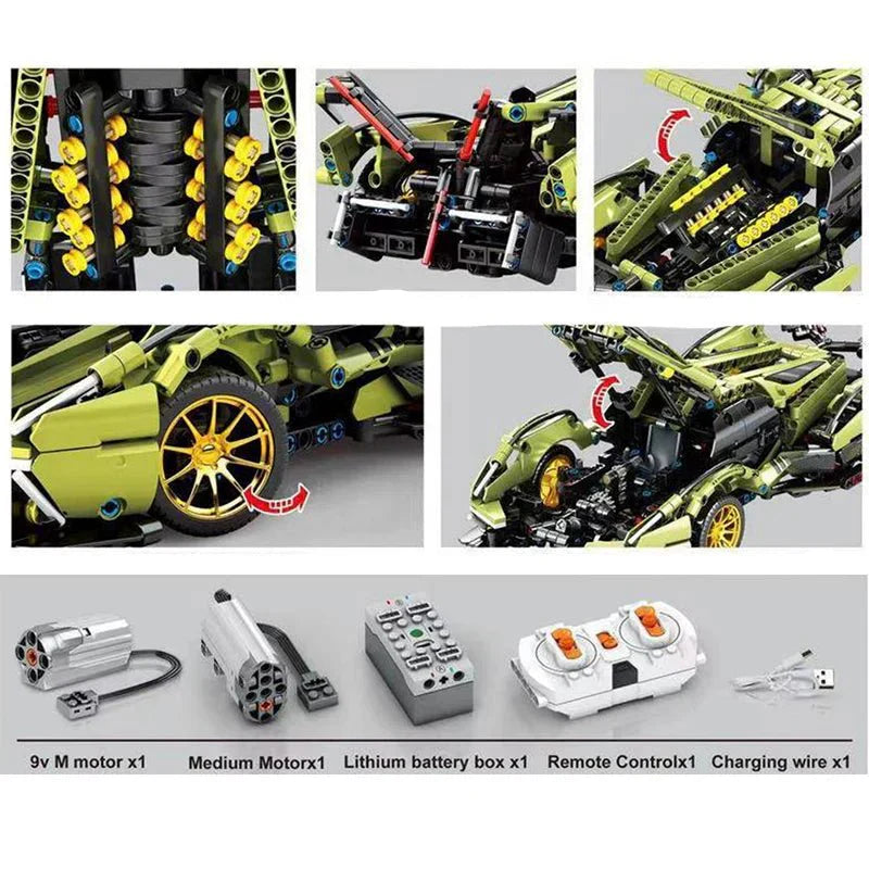 VConcept Hypercar - Building Blocks Set | Power Brickz