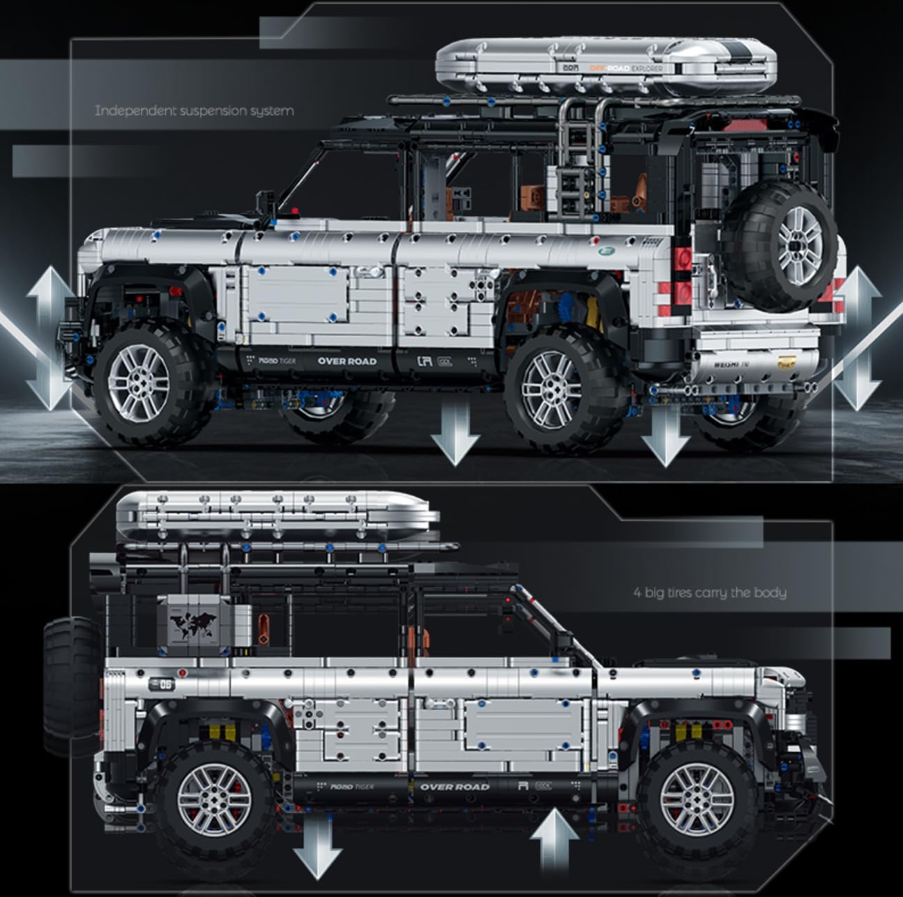DefenderExpedition 4x4 Utility - Building Blocks Set | Power Brickz