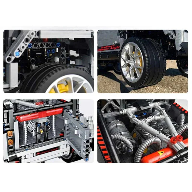 6x6 Expedition Defender Off-Roader - Building Blocks Set | Power Brickz