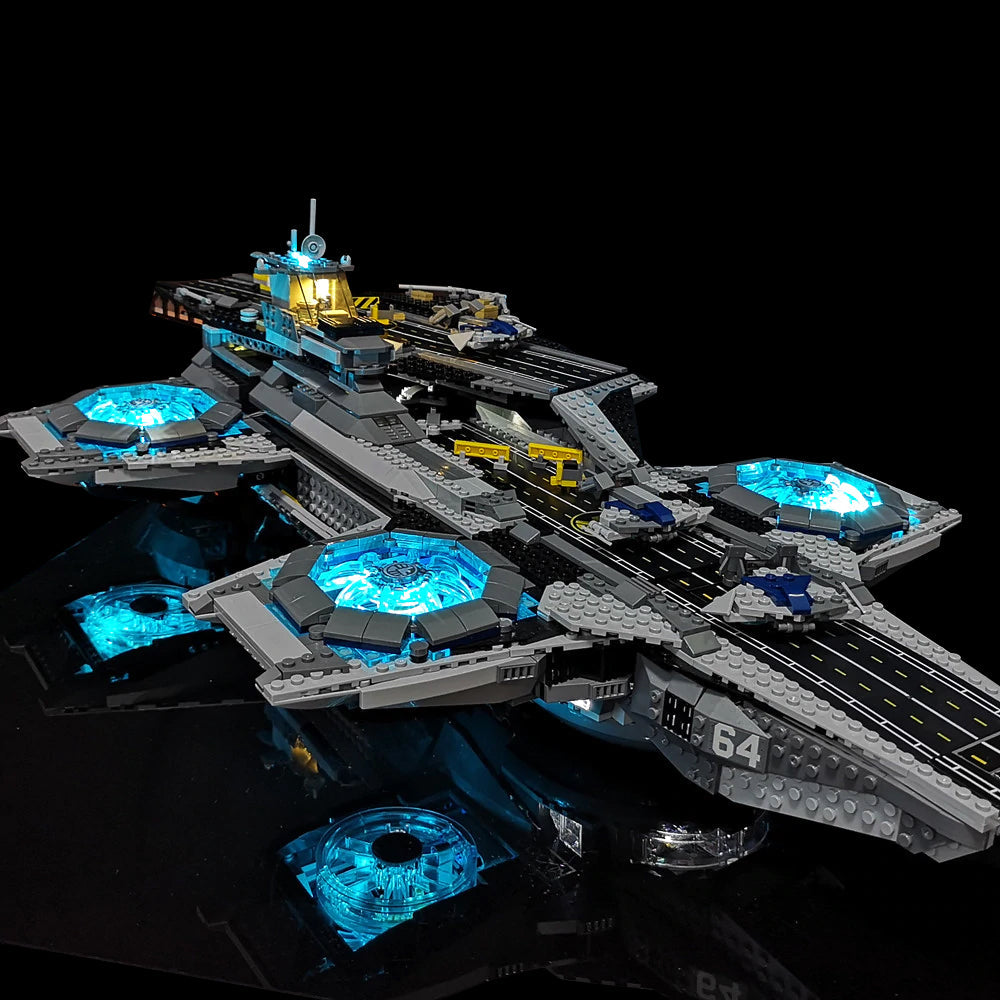 The SHIELD Helicarrier 76042 LED Light Kit – Building Block Lighting | Power Brickz™